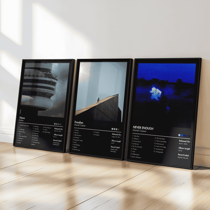 Choose Your Own Set of 3 Custom Album Posters