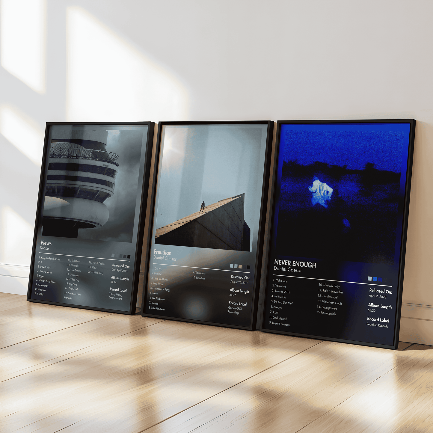 Choose Your Own Set of 3 Custom Album Posters