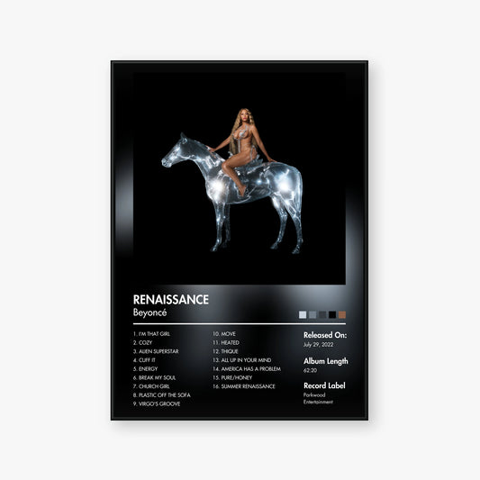 Beyoncé — RENAISSANCE Album Poster — Blur frame mockup