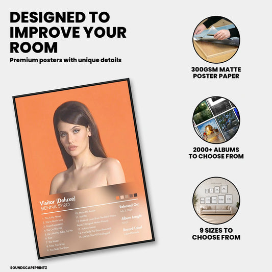SIENNA SPIRO — Visitor (Deluxe) Album Poster — premium poster features