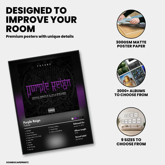 Future — Purple Reign Album Poster — premium poster features