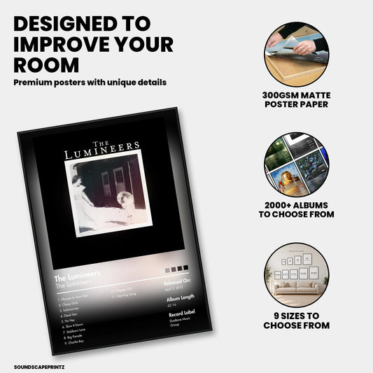 The Lumineers — The Lumineers Album Poster — premium poster features