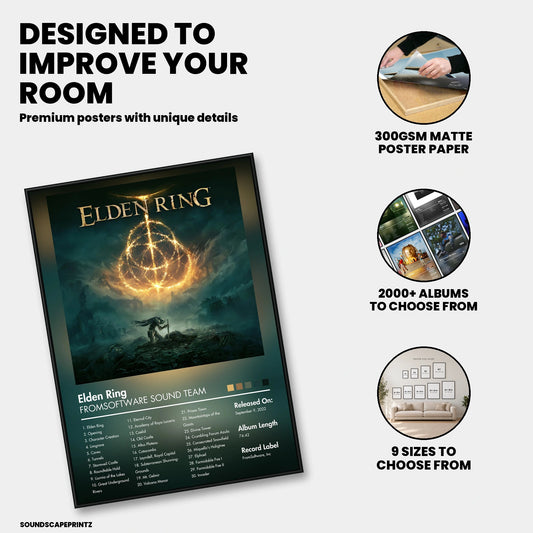 RichaadEB — Elden Ring Album Poster — premium poster features
