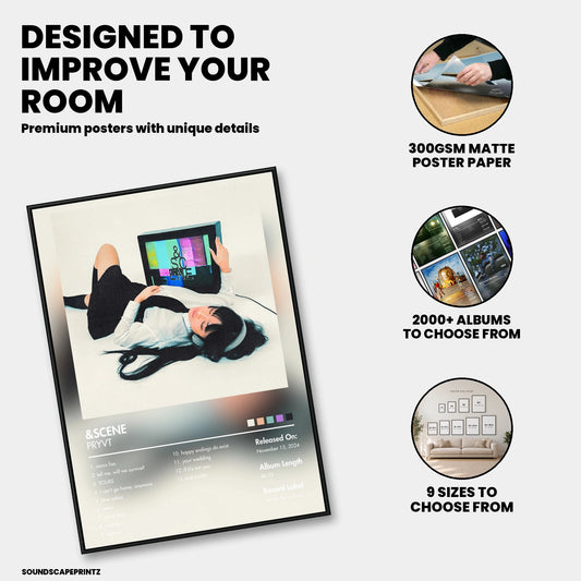PRYVT — &SCENE Album Poster — premium poster features