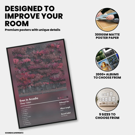 Sleep Token — Even in Arcadia Album Poster — premium poster features