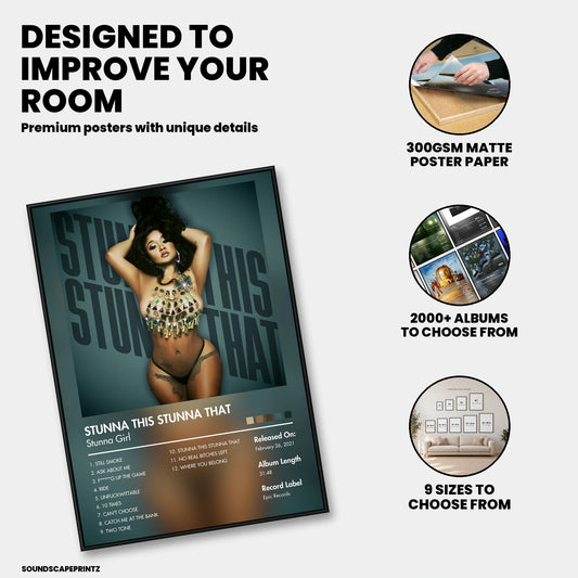 Stunna Girl — STUNNA THIS STUNNA THAT Album Poster — premium poster features