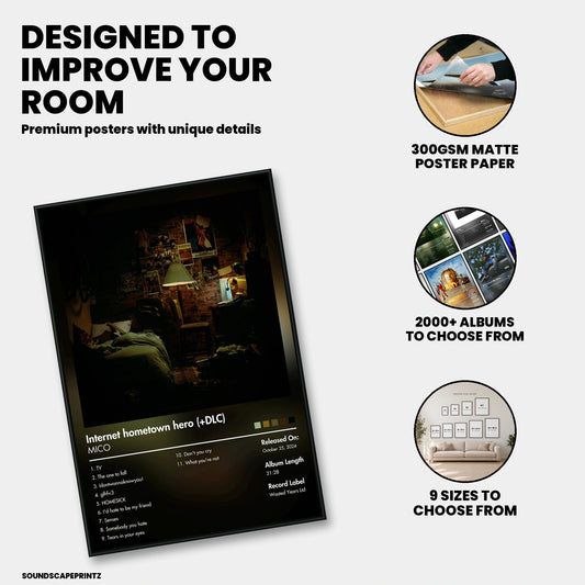 MICO — Internet hometown hero DLC Album Poster — premium poster features