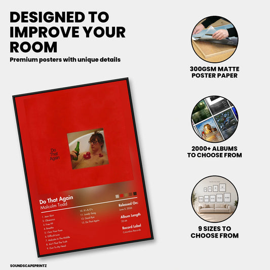 Malcolm Todd — Do That Again Album Poster — premium poster features