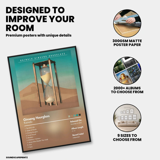 Kainalu — Ginseng Hourglass Album Poster — premium poster features