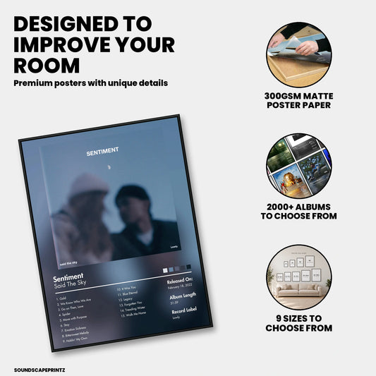 Said the Sky — Sentiment Album Poster — premium poster features