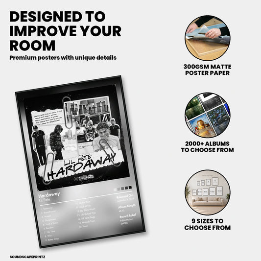 Lil Pete — Hardaway Album Poster — premium poster features