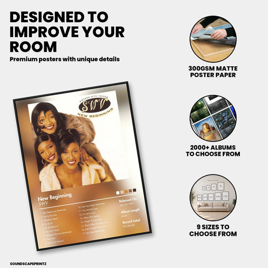 SWV — New Beginning Album Poster — premium poster features