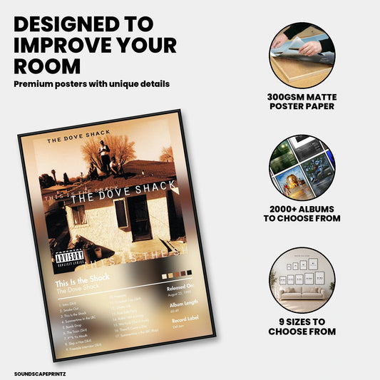 The Dove Shack — This Is the Shack Album Poster — premium poster features