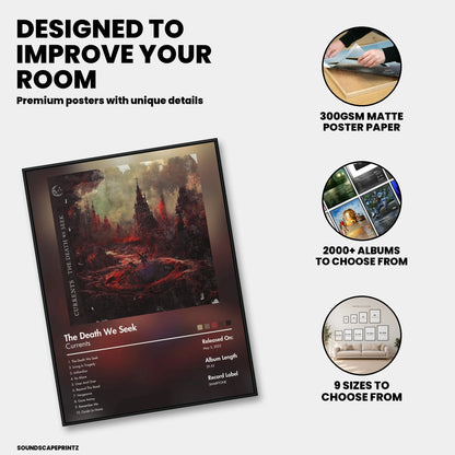 Currents — The Death We Seek Album Poster — premium poster features