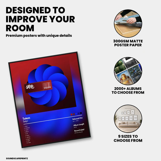 Satyr — Totem Album Poster — premium poster features