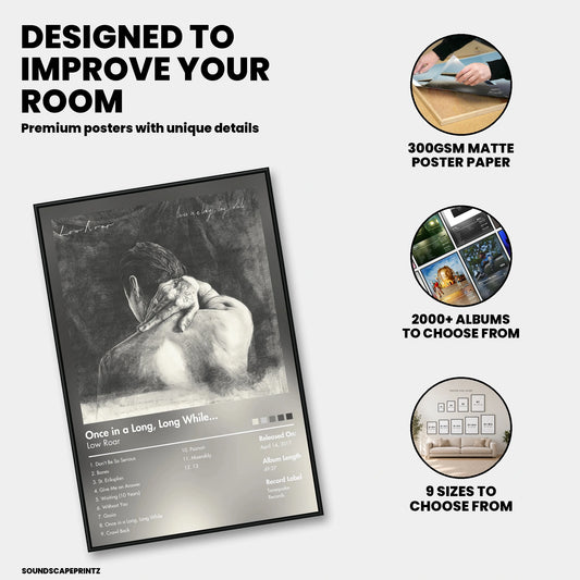 Low Roar — Once in a Long, Long While… Album Poster — premium poster features