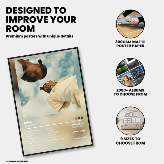 Sampha — Lahai Album Poster — premium poster features