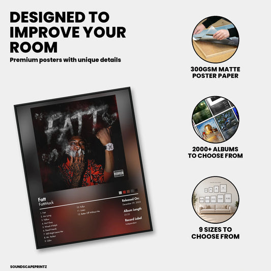 FattMack — FATT Album Poster — premium poster features
