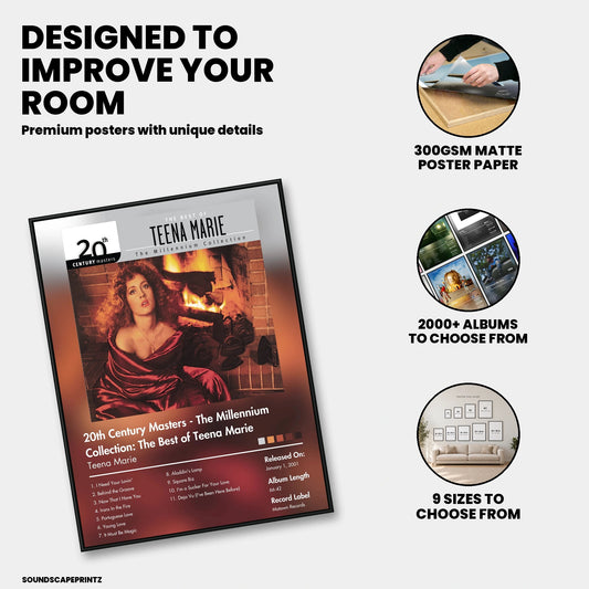 Teena Marie — 20th Century Masters: The Millennium Collection: The Best of Teena Marie Album Poster — premium poster features
