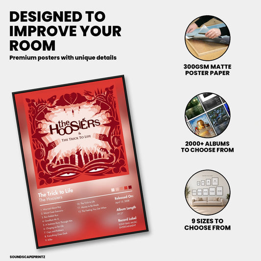 The Hoosiers — The Trick to Life Album Poster — premium poster features
