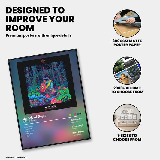 Of the Trees — The Tale of Elegos Album Poster — premium poster features
