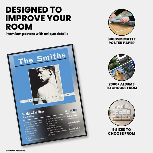 The Smiths — Hatful of Hollow Album Poster — premium poster features