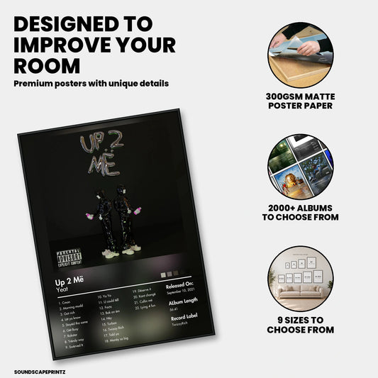 RADD — Up 2 Me Album Poster — premium poster features