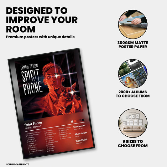 Lemon Demon — Spirit Phone Album Poster — premium poster features