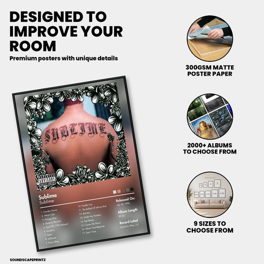Sublime — Sublime Album Poster — premium poster features
