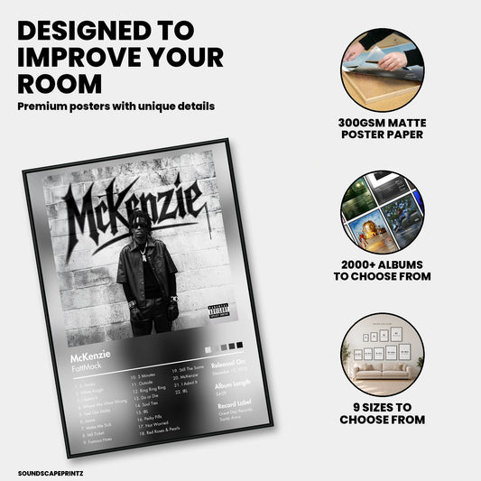 FattMack — McKenzie Album Poster — premium poster features
