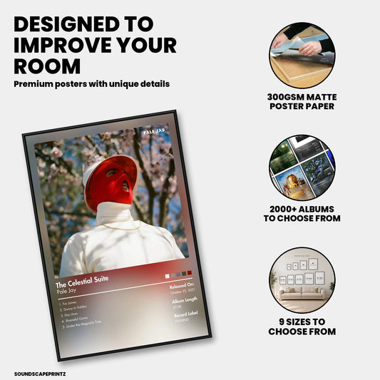 Pale Jay — The Celestial Suite Album Poster — premium poster features