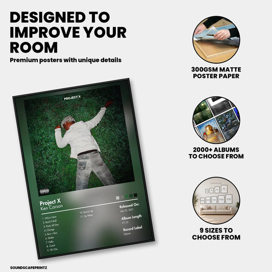 Project X — Project X Album Poster — premium poster features