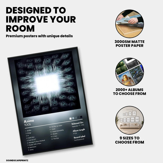Tool — Ænima Album Poster — premium poster features