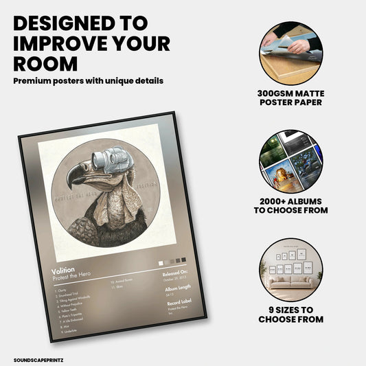 Protest the Hero — Volition Album Poster — premium poster features